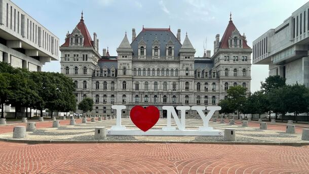 The New York State Capitol.