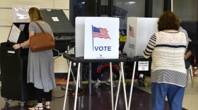 Voters cast their ballots at Cedar Grove Elementary School, Tuesday, Feb. 20, 2018, in Shepherdsville, Ky. 