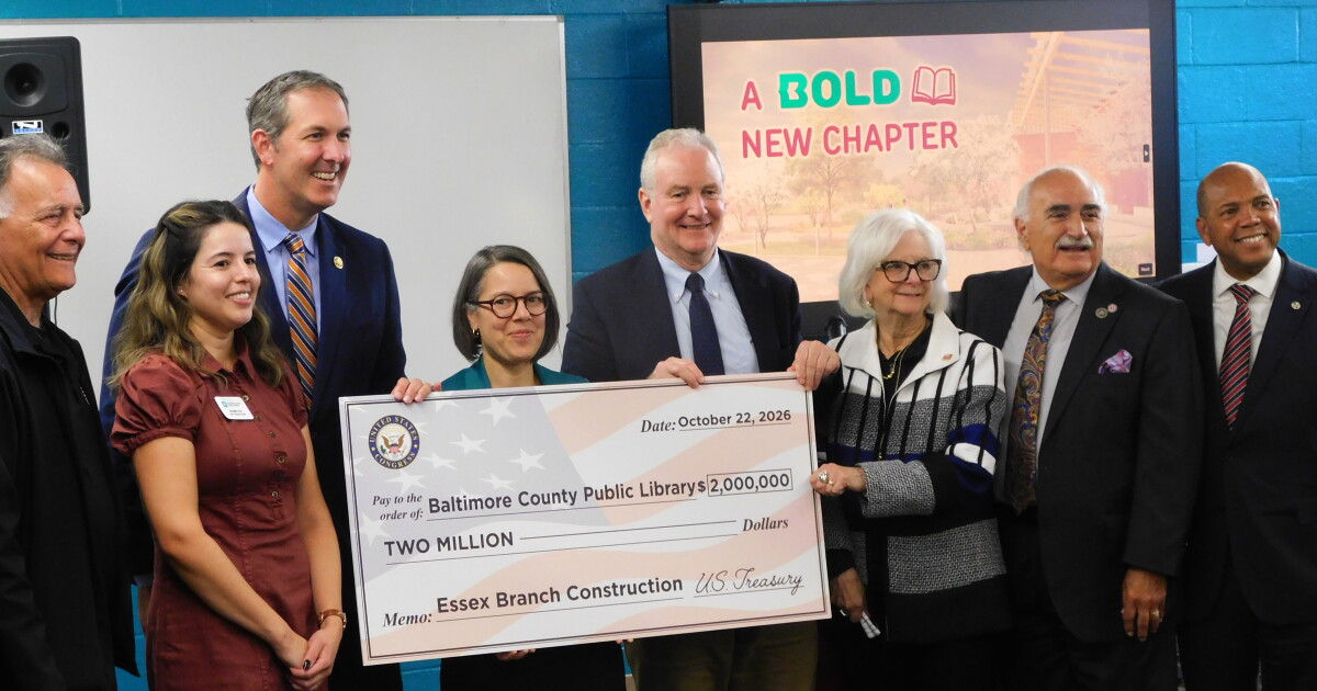 Maryland’s federal delegation secures $2M for new Essex Library, voters to decide on remaining $58M