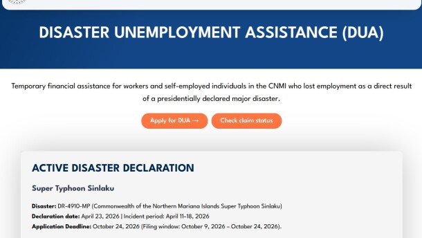 CNMI DOL launches Disaster Unemployment Assistance portal