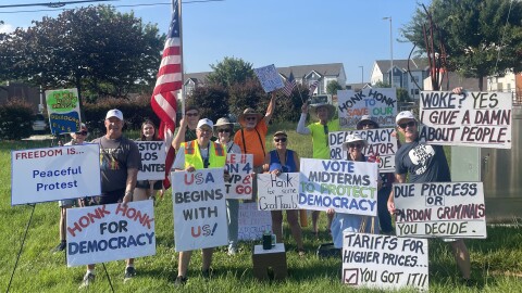 Indivisible Charlotte's pop up protests