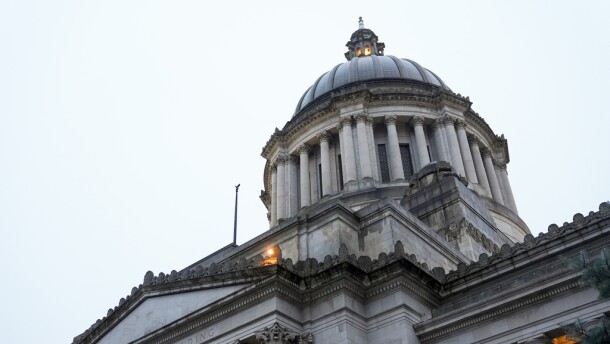The Capitol building is seen on the first day of the legislative session at the Washington state Capitol Monday, Jan. 8, 2024 in Olympia, Wash.