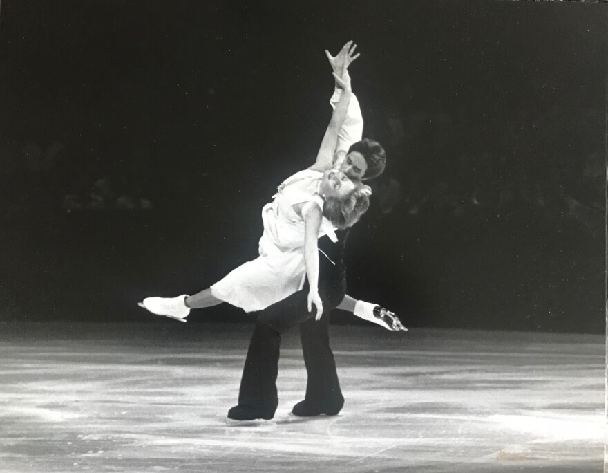 Clayton resident Stacey Smith and her Olympic ice dance partner John Summers. The two finished ninth at the 1980 Winter Olympics in Lake Placid.