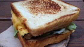 It may look like a stack of sandwiches. It is.