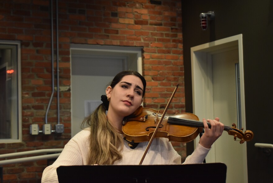 Julimar Gonzalez on violin