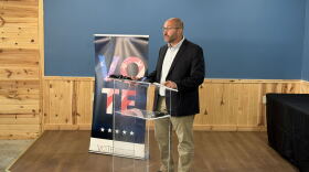 Cuyahoga County Board of Elections director Anthony Perlatti speaks on National Voter Registration Day