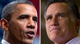 President Obama leads Mitt Romney 47 percent to 45 percent among all voters in a new NPR poll. But the two are tied among voters from 12 battleground states.