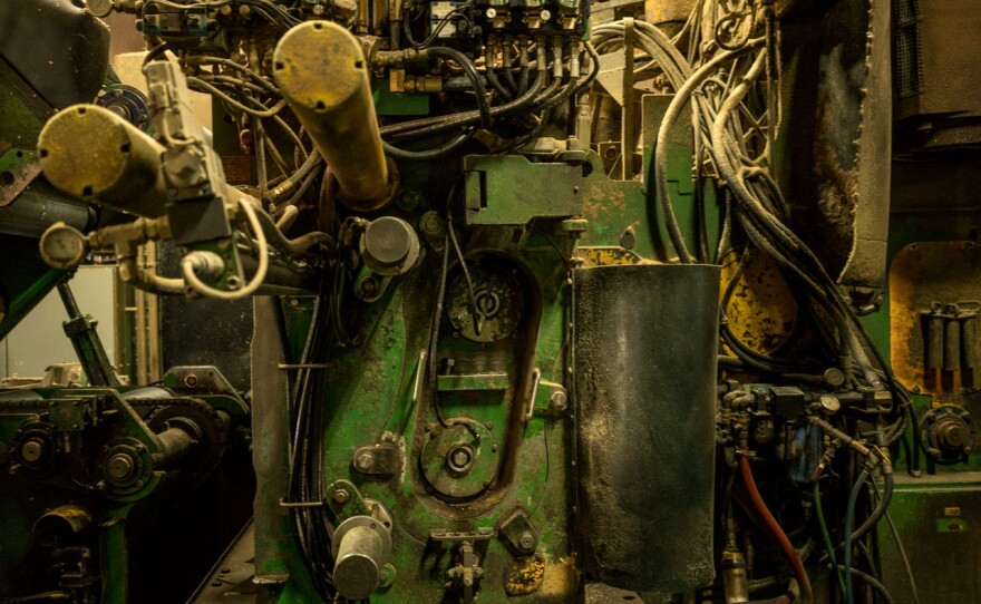 Equipment at the mill at Pyramid