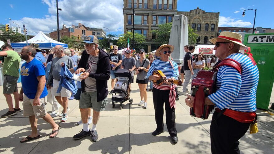 Courthouse Square becomes a piazza during La Festa Italiana.