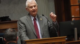 Sen. Ed Charbonneau, R-Valparaiso, backs his medical debt help bill on Thursday, Jan. 29, 2026.