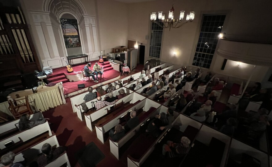 It was a full house at the Cummington Village Church Friday, Sept. 19, 2025, as a dozen performers took to the stage not just for the usual "Friday Night Cafe" concert, but to kickoff the town's first-ever "Riverfest."