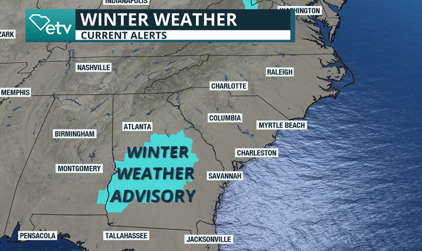 Another surge of cold air opens door to snow flurries across South ...