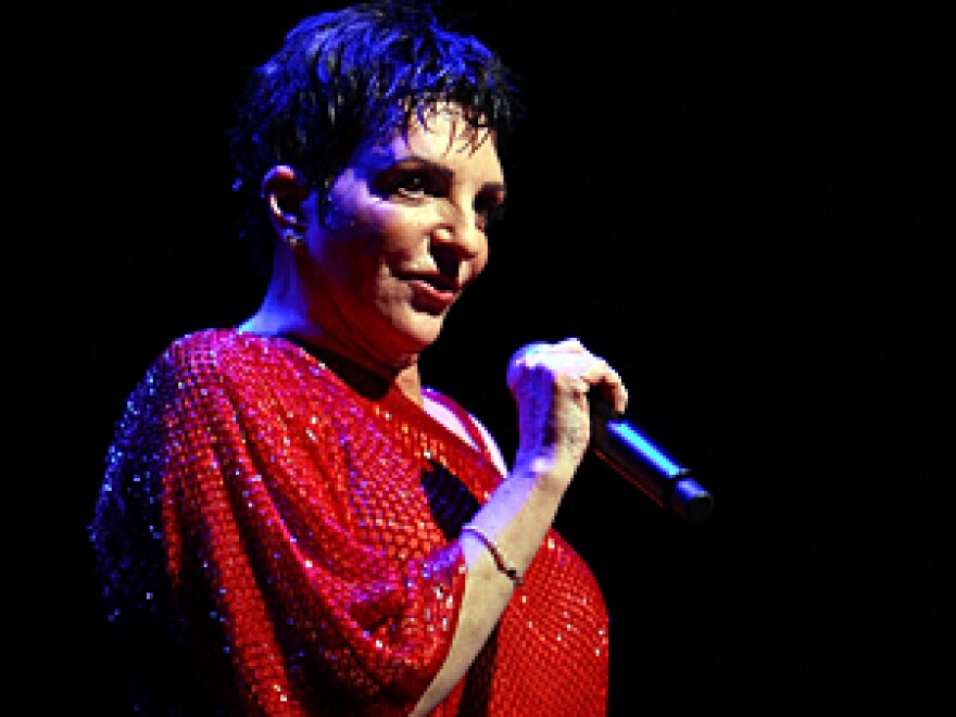 Liza Minnelli takes a curtain call during a recent performance of <em>Liza's at the Palace...</em> in New York.