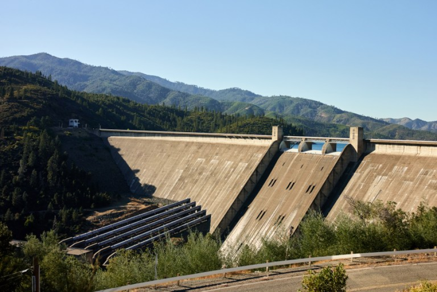 Shasta Dam in Shasta County on July 22, 2026.