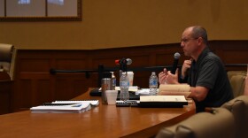 Peoria Police Chief Loren Marion III at Saturday's council meeting