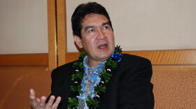 Economist Paul Brewbaker speaks about Hawaiʻi's economy in Honolulu on Wednesday, Feb. 3. 2016. 