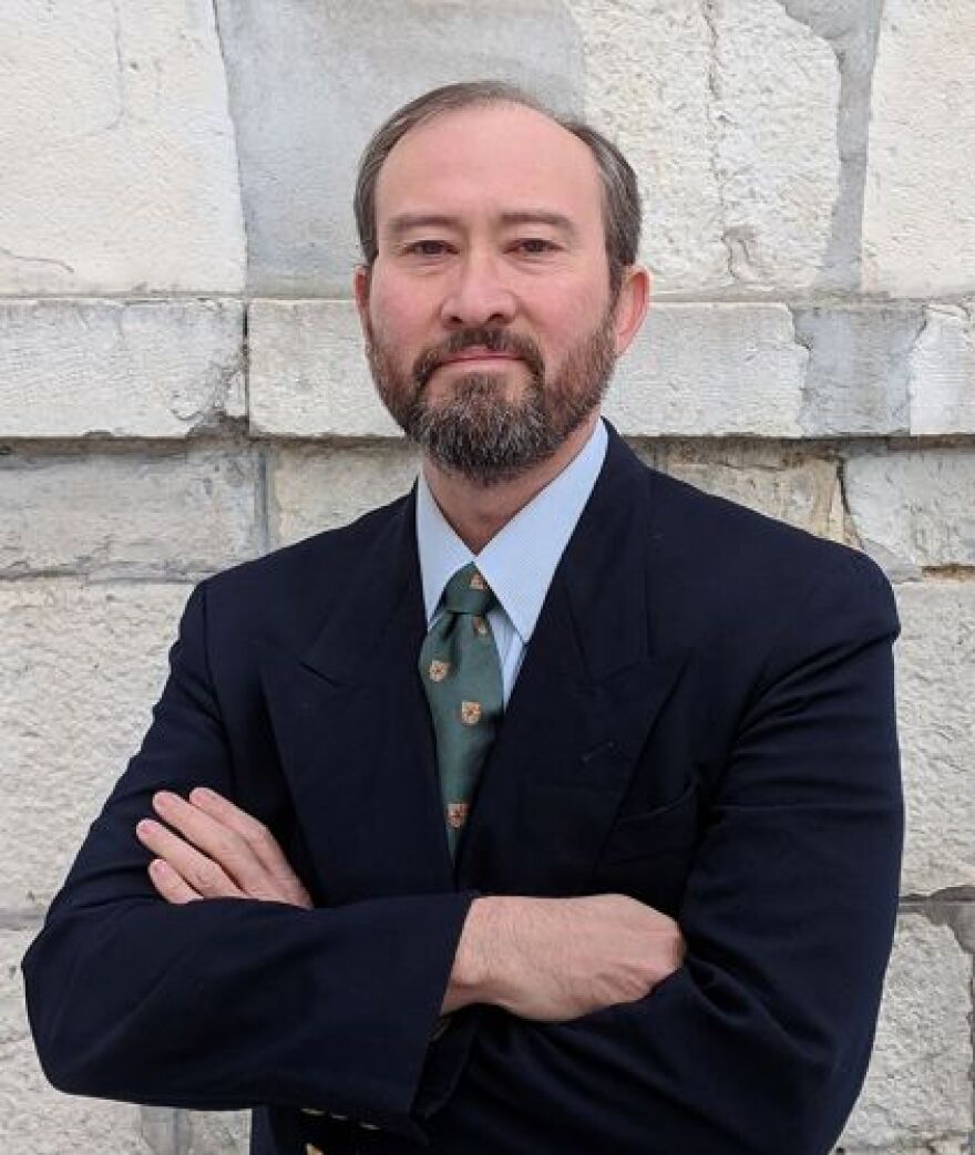 Sean O'Harrow, pictured at the Musee de Basse Navarre in Saint Palais, France. 