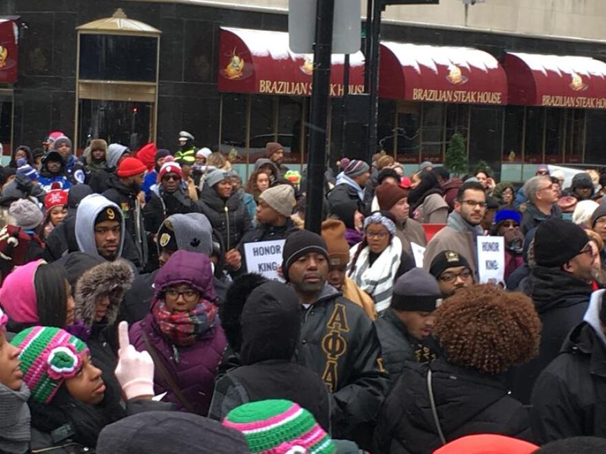 Cincinnatians flooded the streets for the 2018 march to Music Hall.