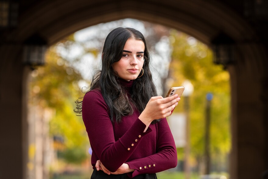 In her second semester at Washington University, Emma Lembke is majoring in political science and psychology — with an eye toward a career focused on digital wellness and lobbying.