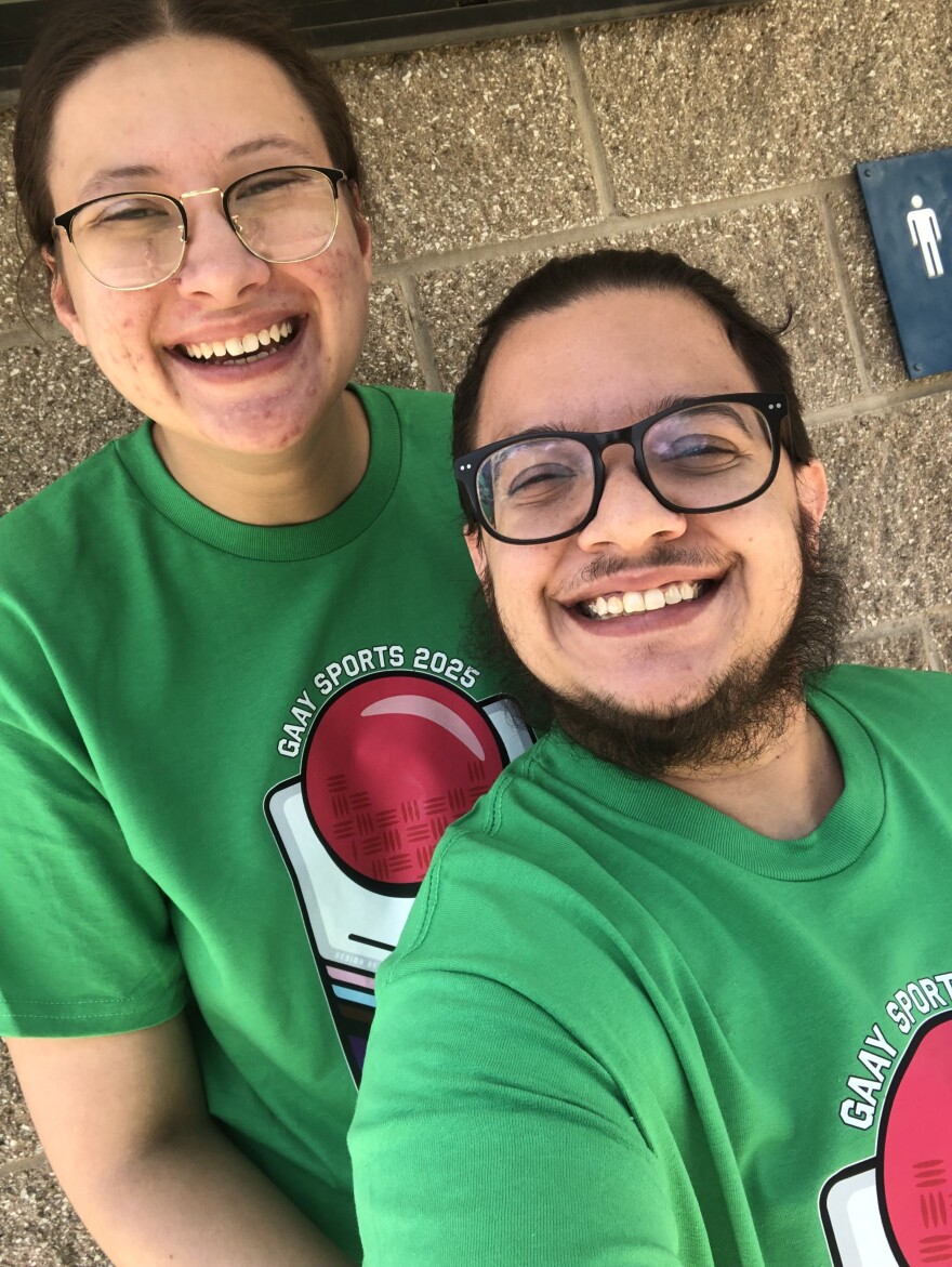 Selfie of Dae Iddings and Jaden Ziv