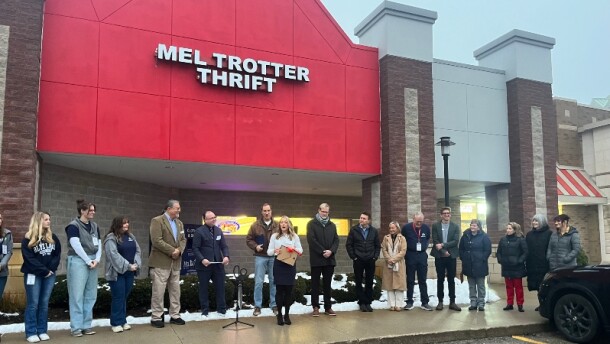 Grand Opening and Ribbon-cutting ceremony at Mel Trotter Thrift store in Caledonia