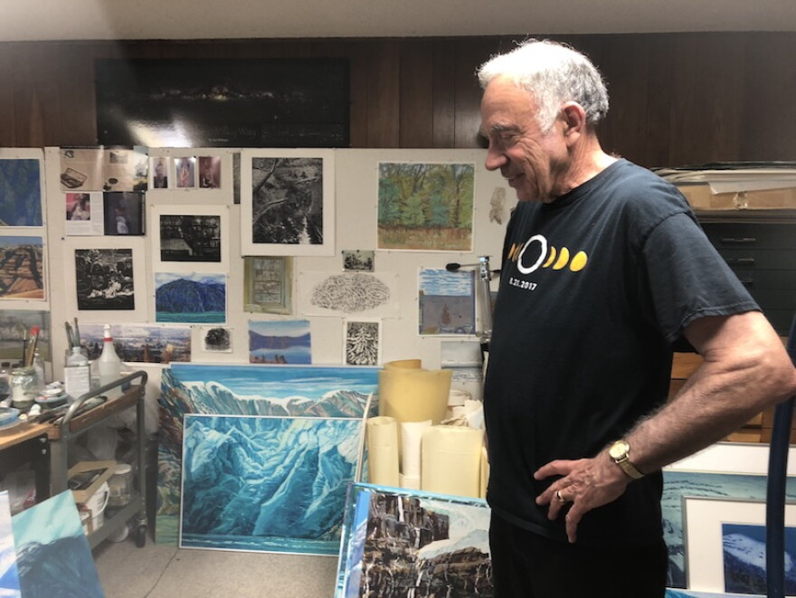 Greg Pfarr in his studio