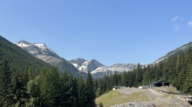 Hecla exploration site at the base of Cabinet Mountains