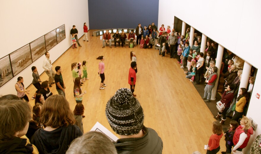 120,000 people visit MASS MoCA every year. Above, an event at the museum's Free Day in February 2012.