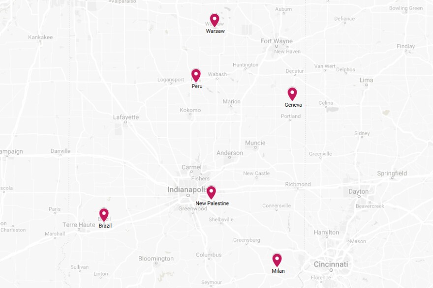 Lots of towns and cities in Indiana are named after other places, but that's not unique to the Hoosier state. (Google Maps)