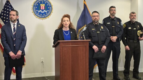 Jennifer Runyan, special agent in charge of the Detroit FBI Field Office, during the press conference.