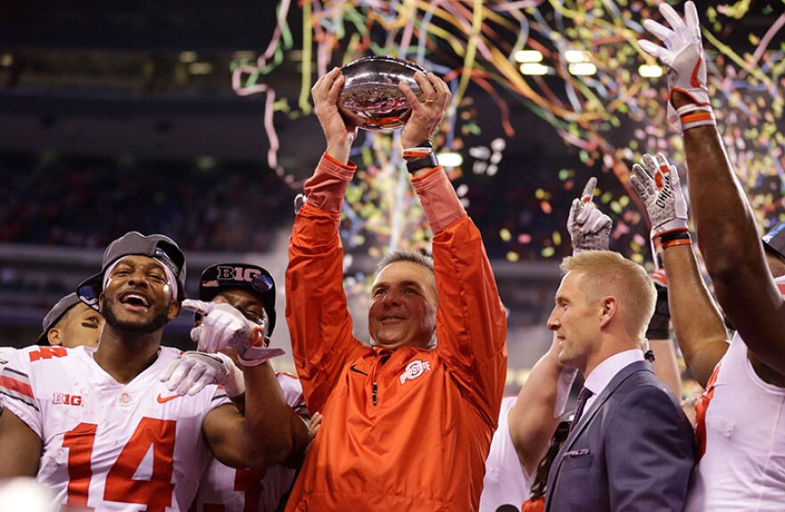 Urban Meyer Will Likely Stay Ohio State S Football Coach Until At Least 2022 Wosu News Ohio Ncaa 2022 Championship