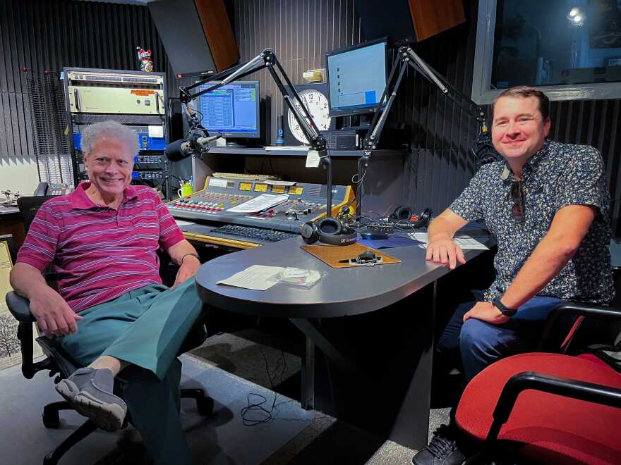 Morning Concert host Gene Schiller and composer Thomas Osborne