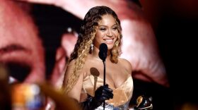 Beyoncé accepts Best Dance/Electronic Music Album for “Renaissance” onstage during the 65th GRAMMY Awards at Crypto.com Arena in Los Angeles, California.