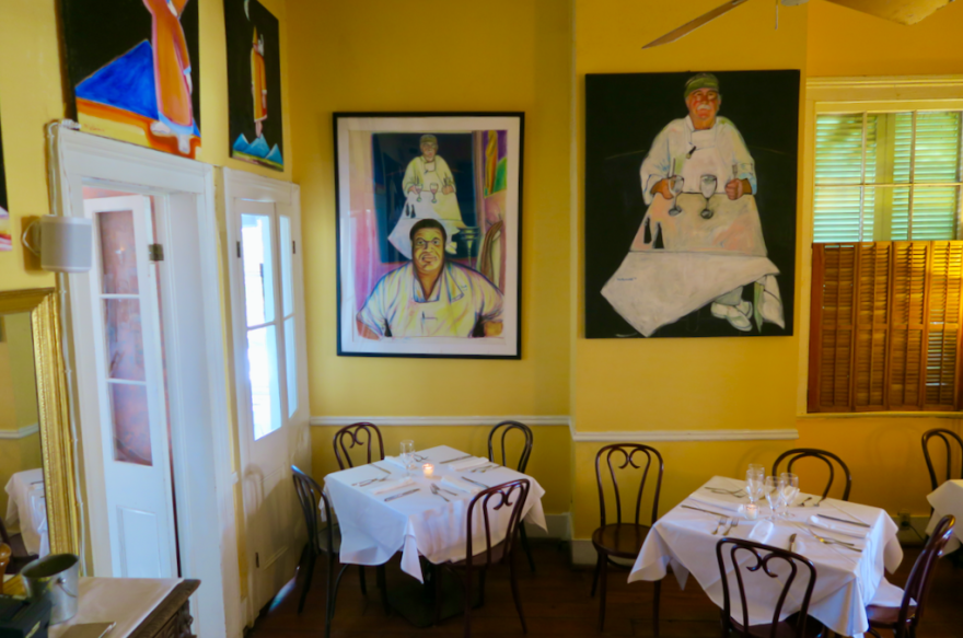 Upperline Restaurant in New Orleans is filled with art.