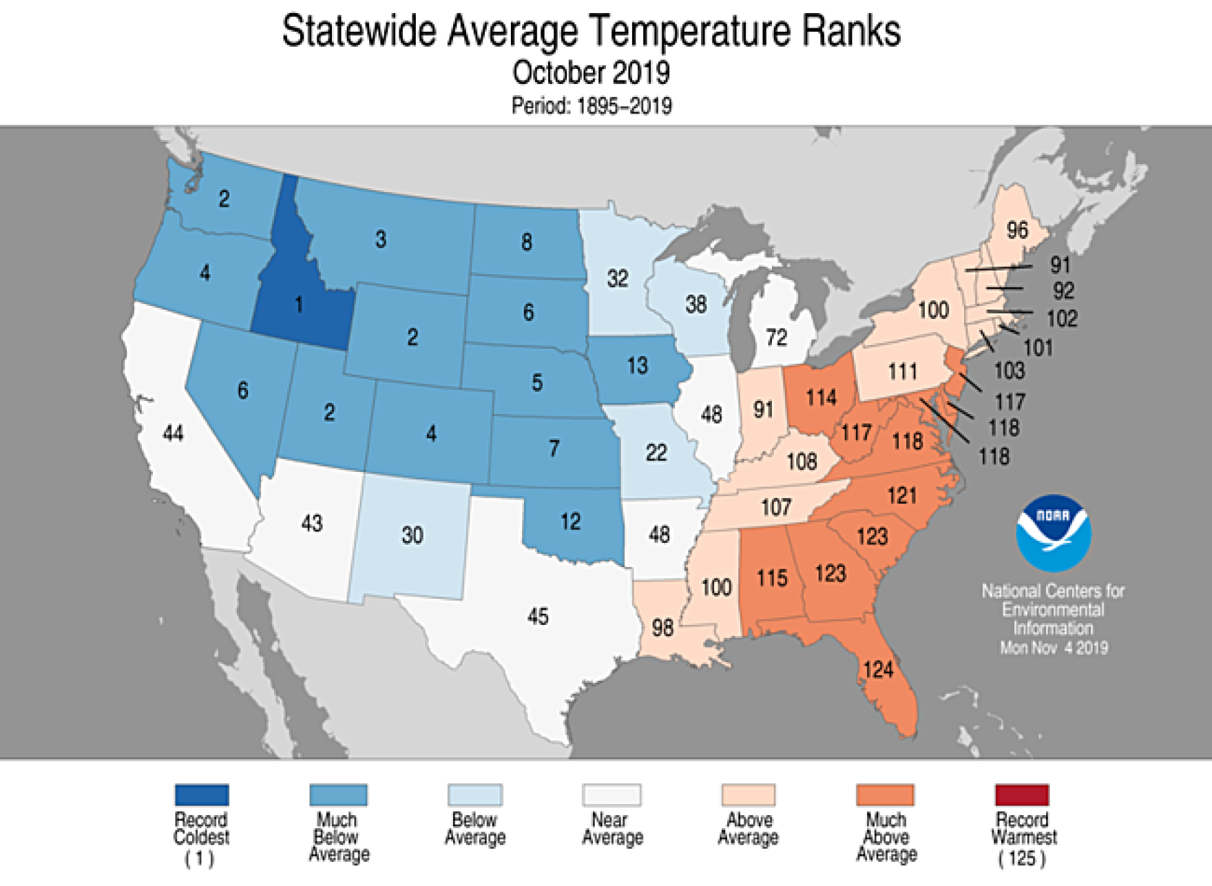 Last Month Was Idahos Coldest October On Record Boise State Public Radio 9306