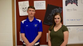 Teacher Brent Myers and Student Anna Neal