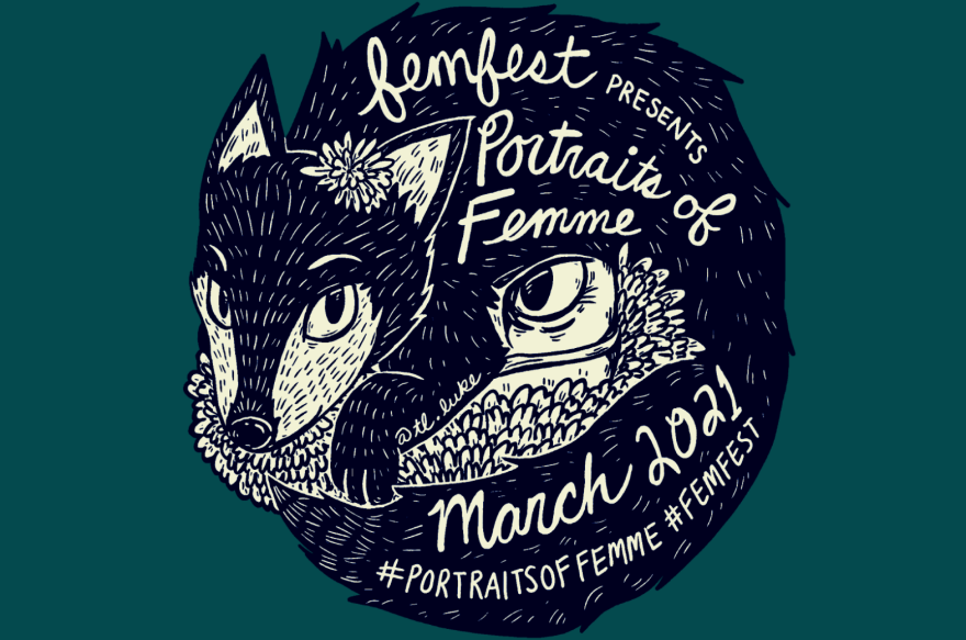 Poster for the virtual FemFest 2021.