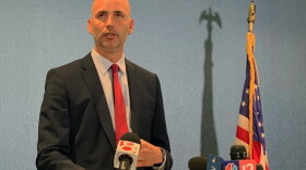 Marion County Prosecutor Ryan Mears talks to the press about Indiana's red flag law on Monday, April 19.