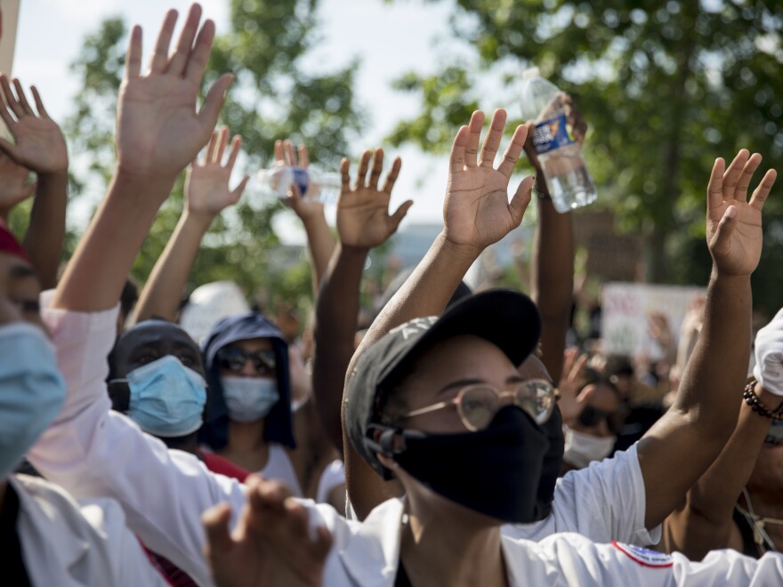 Thursday was the first night since Saturday that a curfew was not imposed in Washington.