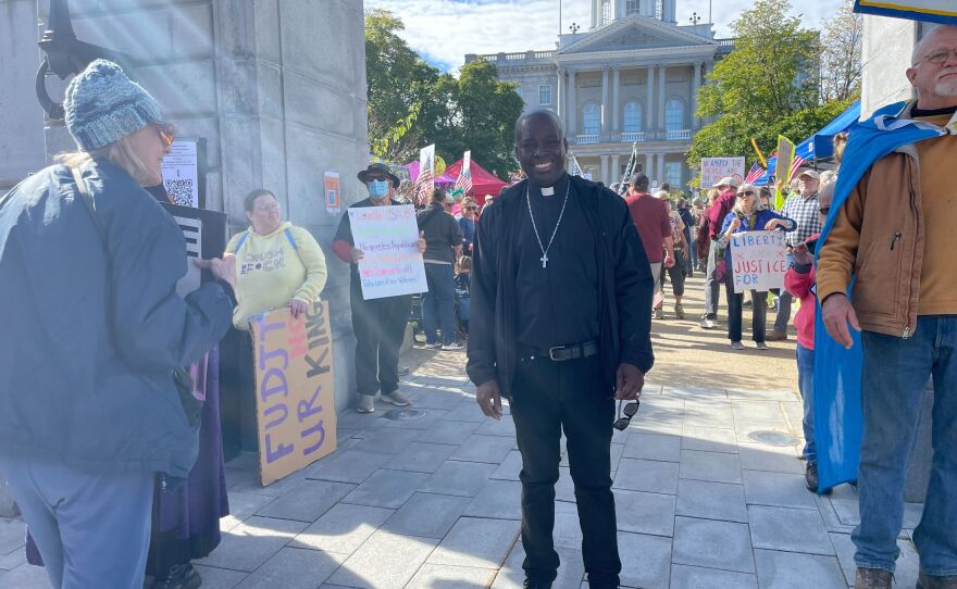 Jean Beniste, a reverend at St. Paul’s Episcopal Church in Concord, said he is concerned about the Trump administration’s immigration policies.