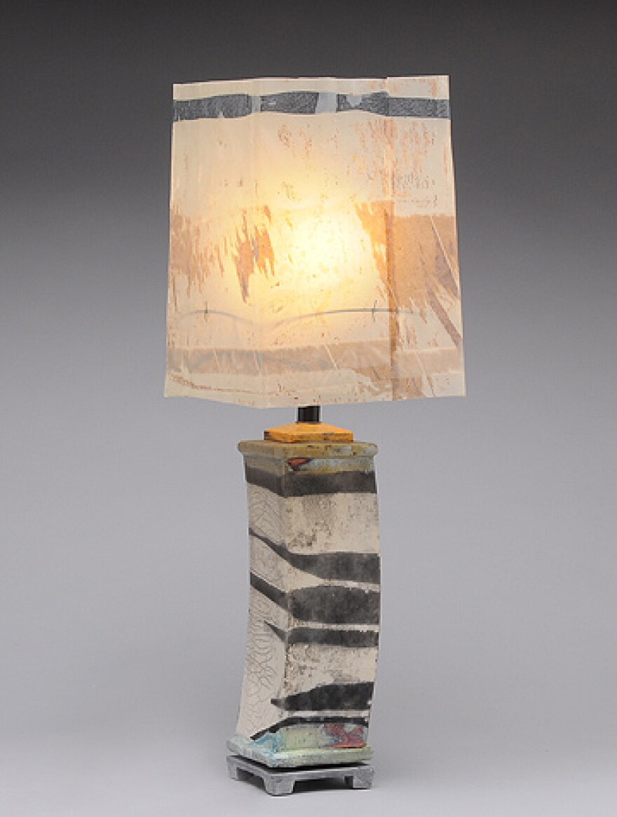 Artist Will Richards' current focus is lamps made in part from composite materials.