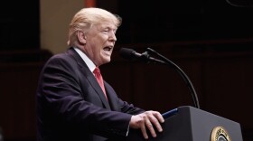 President Donald Trump speaks during the Celebrate Freedom Rally at the John F. Kennedy Center for the Performing Arts on July 1, 2017  in Washington. (Olivier Douliery-Pool via Getty Images)