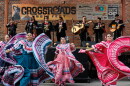 Grupo Folklorico Alma Tapatia with Mariachi Los Reales de KC perform at the Crossroads Music Fest.