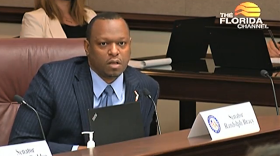 Sen. Randolph Bracy said it's hard to believe the "audacity" of GOP lawmakers for even bringing the measure forward. Image: Florida Channel video