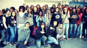 Students at Trayvon Martin's high school (photo courtesy of WLRN)