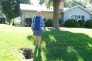 Tony Cuda used original owner's technique to direct stormwater away from his basement.