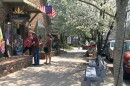 Shoppers explore local shops in Nashville's downtown.