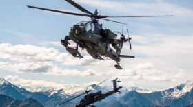 an Apache attack helicopter