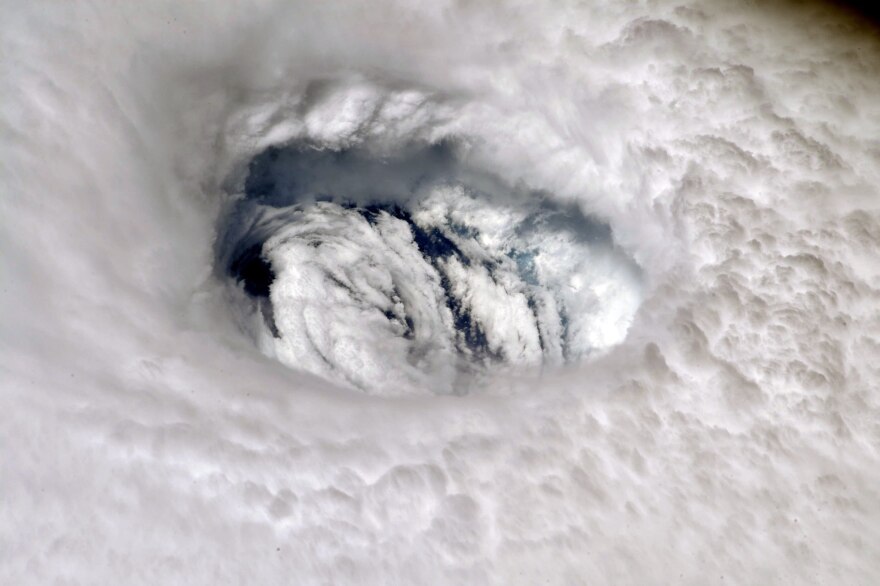 The eye of Hurricane Dorian