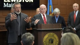 The Hon. Dan Wathen, chair of the commission that investigated the deadliest shooting in Maine history, responds to questions during the release of the commission's findings, Tuesday, Aug. 20, 2024, in Lewiston, Maine.